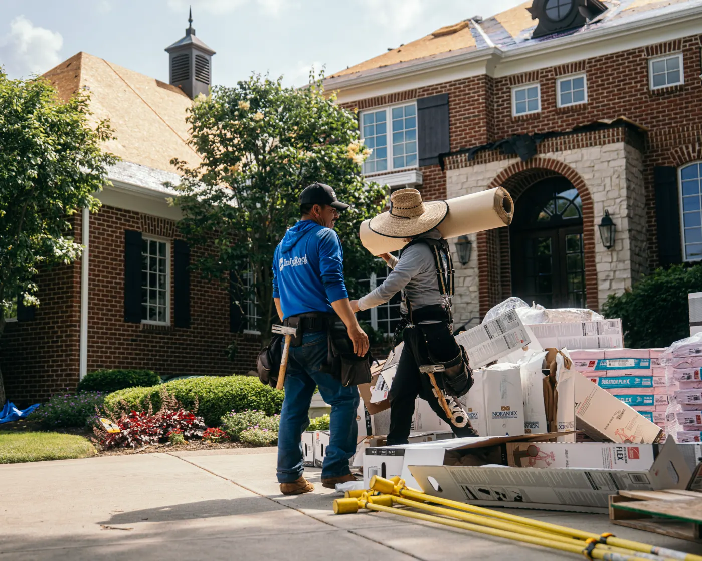 Commercial roof inspection documented in Stilesville